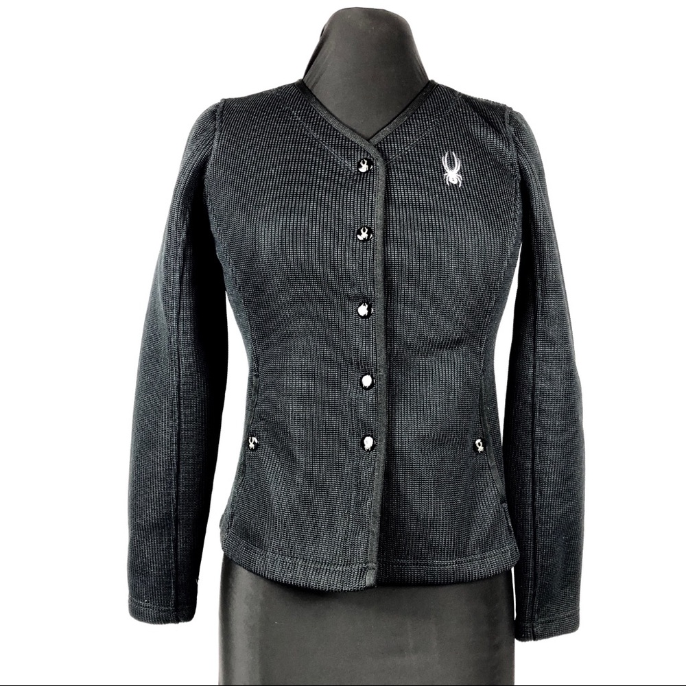 Spyder Core Sweater Snap Closure Size XS